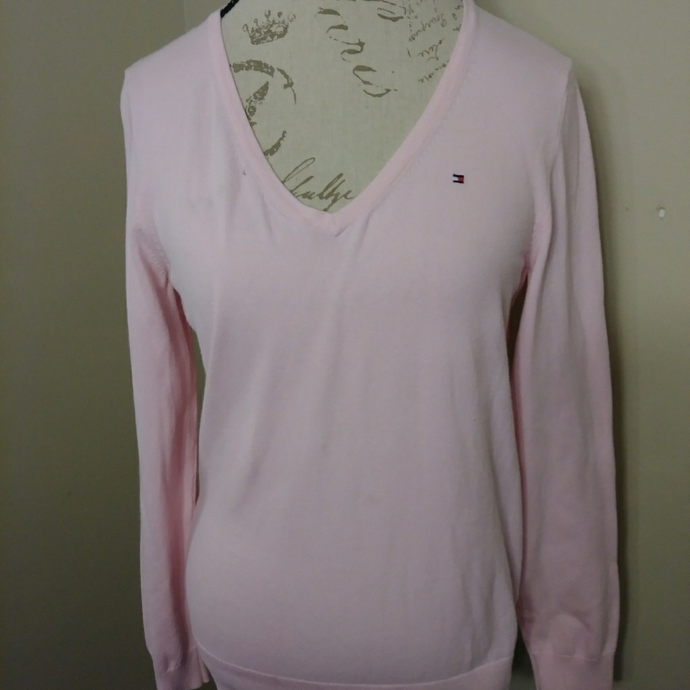 Large Light Pink Tommy Hilfiger sweater